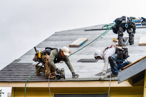 Professional Roofing technician working in Brownstown, PA